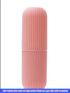 ( HỘP CÓ VÂN ) hộp đựng bàn chải kém đánh răng mang đi du lịch bằng nhựa sử dụng an toàn