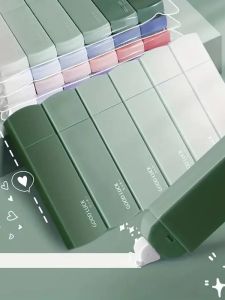 1 Pack Of 6 Correction Tape Gradients Macaron Color Portable Mute Trackless Square Shape Easy To Use For School Office Home Supp