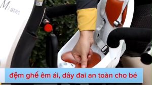 Ghế ngồi xe máy cho bé Ghế xe máy cho bé ngồi trước xe ga xe điện chở bé đi an toàn phù hợp