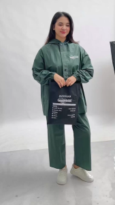 Jas Hujan MASTENG Setelan Pria Wanita Dewasa Tebal Kuat dan Elastis Anti Rembes jas hujan jaket BY MASTENG