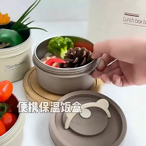 Stainless Steel Lunch Box Insulated Food Container Portable Bento Box Leakproof Sealed Detachable Outdoor Picnic Office