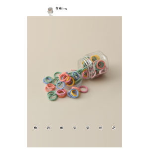 Adorable Baby Thumb Hair Ties Non-Damaging Infant Hair Bands Girls Hair Accessories Children Hair Decorations Elastic Hair Bands