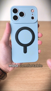 ORBIT Loop - Magnetic Ring Sticker for All Phones & Wireless Charging (Strong | Thin Vegan Leather)