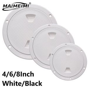 ABS Plastic Round Non-Slip Inspection Hatches with Detachable Cover Marine Screw Out Access Hatch Cover For Kayaks Yacht 4 6