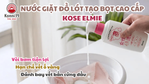 NƯỚC GIẶT ĐỒ LÓT TẠO BỌT CAO CẤP KOSE ELMIE (CHAI 200ML) Nước Giặt Kháng Khuẩn Nhật Bản Nước Giặt An Toàn Cho Da Nhạy Cảm Chai Nước Giặt 200Ml Tiện Lợi - Lazada
