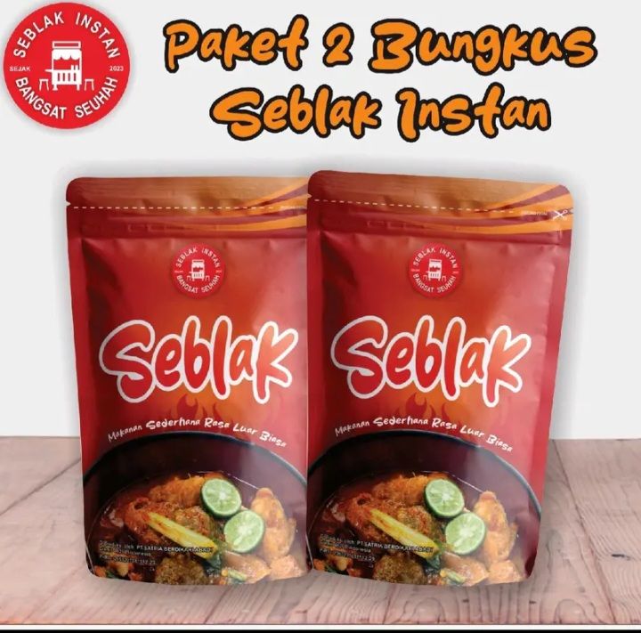 PAKET BUNDLING ISI 2 BUNGKUS SEBLAK INSTAN KOMPLIT SEBLAK SEUHAH