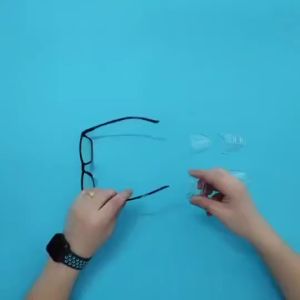 2Pcs Clear Safety Eye Glasses Side Shields For Glasses Slip-On Safety Glasses Flexible Fits Shield Universal
