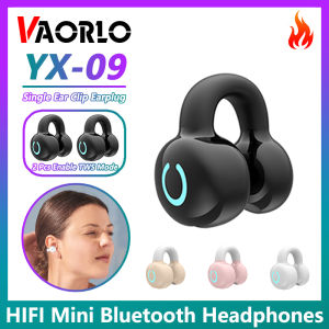 Vaorlo Clip Trên Tai nghe không dây dẫn truyền âm thanh qua xương thể thao ngoài trời Tai Nghe tai nghe thể thao Với đèn Led nhấp nháy Cho Trò Chơi Thể Thao Chạy 2Pcs Cho Phép chế độ TWS