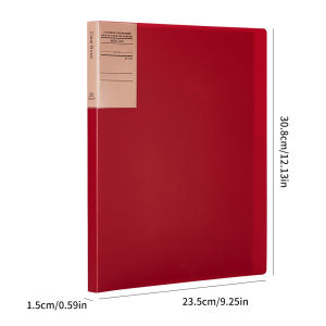 1 Pack Vintage Color Thickened Data Book Office Financial Contract Invoice Storage Folder Desktop Storage Document Box