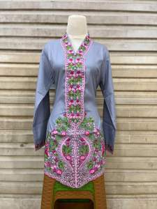 atasan kebaya encim bordir pancawarna||kebaya wanita modern||kebaya acara formal||realpict