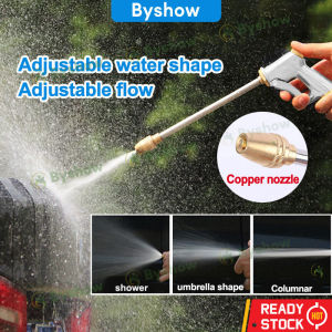 Byshow Car Wash Nozzle Metal High Pressure / Car Washing Nozzle / Water Jet Pump Power Washer Cleaner Garden Water Hose Nozzle / Garden Watering/ Sprinkler Water Hose Nozzle Spray Head Water Jet