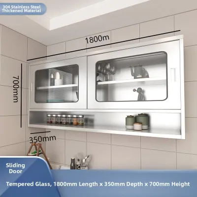 DANBIYIN | Multi-purpose Stainless Steel Wall-mounted Storage Cabinet