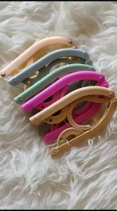 [LAZ] 10 pcs Hanger Lipat Portable Gantungan Jemuran Baju Travel Foldable