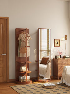 ตู้เสื้อผ้าแขวนไม้แท้แบบยืนในห้องนอน 2025 ตู้เสื้อผ้าแบบเคลื่อนที่สำหรับใช้ในบ้าน ตู้เสื้อผ้าในห้อง วัสดุไม้