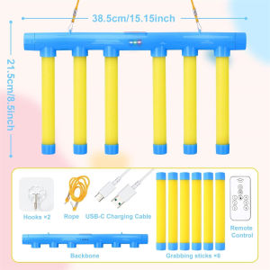 Reflex Drop Sticks Challenge Game with Remote Control 3 Speed Modes Hand-Eye Coordination & Reaction Training Toy Kids Adults