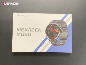 MEVADEN 1.85 inch Steel Smart Watch Men Bluetooth Call Smartwatch Sports Flashlight 1000mAh Health Monitor Watch for Male MD60