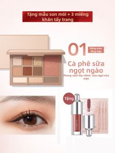 CARSLAN | Bộ Phấn Mắt Nhiều Màu Sắc Của Kasi Ran 10 Màu Sắc Bộ Đánh Bóng Và Che Khuyết Điểm Bộ Phấn Má Hồng Màu Đất Toàn Diện Của Suning