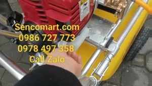 Máy phun thuốc trừ sâu bánh xe tay đẩy KHUNG NHÔM mẫu mới 2023