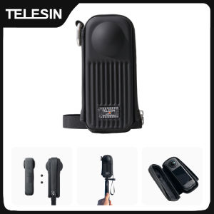 TELESIN | TELESIN Mini Protection Bag Brushed Half Open Quick Release Carrying Case Storage Bag For Insta360 X4 X5 Camera Accessories