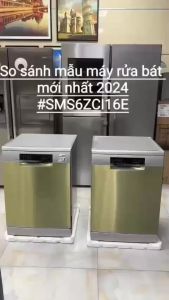 Máy rửa bát Bosch SMS6ZCI00P Series 6 Mẫu 2025 Sấy Zeolith Chương trình rửa thông minh AI