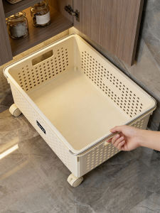 youqin | Bathroom Cabinet Underneath Clothes Hamper with Wheels