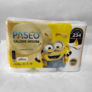 Tissue Paseo Calorie Absorb Cooking Towel 3 Roll x 70 Sheets / Tisu Dapur 3 Roll x 70 Sheets