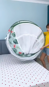 kelambu lipat anti nyamuk model kotak oval tenda lonjong