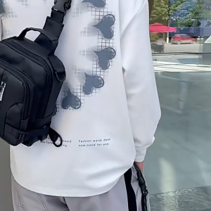 Fashionkinian SL2 New Model Tas Slempang Waistbag Pria Jalan Jalan Import Tas Selempang Cowok Sling Bag Pria Waterprof Tren Kekinian Tas Selempang Laki Kerja Tas Jinjit Tas Selempang Pria Kapasitas Besar Tas Slempang Cowok Kasual Zaman Now