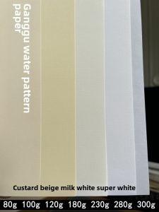 Watermark Striped Paper White Off-White