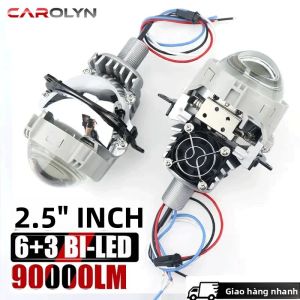 Đèn Pha Ô Tô Projector Bi LED 2.5 Inch 90000LM Cos/pha Tương Thích Với H4 H7 H1 H11 80W 12V 24V