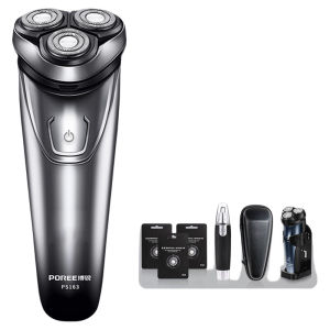 Flyco Electric Shaver for Men Full Body Washable 2024 New Model Intelligent Pressure Control Variable Speed Waterproof Beard Trimmer Rotating Blade Stainless Steel
