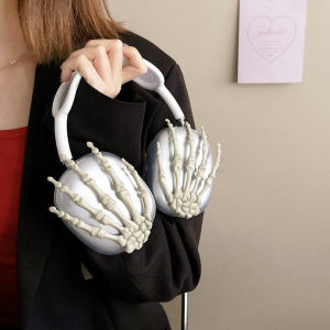 Hoolingxian Ins Skull Hand Airpods Max Earphone Protective Case Suitable for Apple Overhead Bluetooth Earphones Creative Stereo