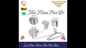 Bộ 10 Móc Treo Đồ Nhôm Cao Cấp Chống Gỉ Kích Thước Đa Dạng Tiện Ích