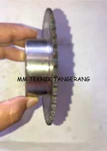 Sprocket RS 25 x 47 T Gear Rantai Single Gir gigi Z 47T RS25 -1 25Z47 25X47T 25-1 tipe B