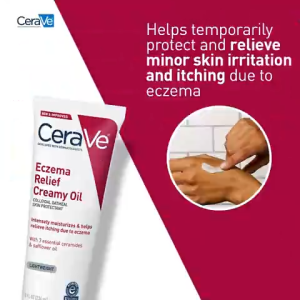 buy 3 take 1【4】CeraVe Eczema Relief Creamy Oil Eczema Creamy Oil Eczema Treatment Body Oil 236ml