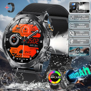 LIGE | LIGE New 1000mAh Super Capacity Battery Men Smart Watch 1.7-inch HD Screen Bluetooth Call IP68 Waterproof Sports Men Smartwatch