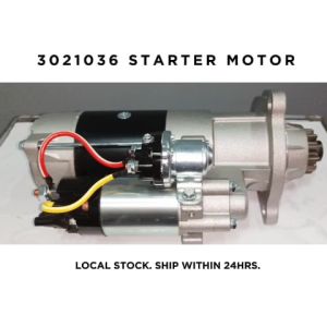 3021036 STARTER MOTOR [LOCAL STOCK ONLY 1PC] [24V 11T 42MT] FOR CUMMINS ALTERNATIVE: QD2851 QDJ291A 173007 4061191 5284083 3328550 4N8118 989969R91 989969R91