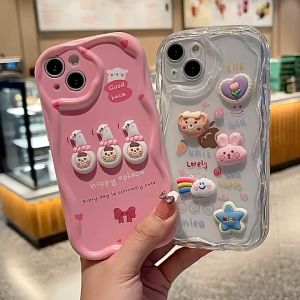 [TPC] CASE TRANSPARANT WAVE BEAR BUNNY CUTE/ COVER OPPO A16K A16E A16 A78 4G 5G A58 4G A3S A1K A7 A5S A12 A11K F9 F9 PRO A57 2022 A77S A15 A15S A31 A76 A96 A74 4G A95 A53 A33 A17 A17K A5 2020 A9 2020/CASING HP SOFTCASE AESTHETIC