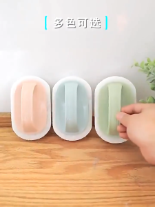 PVN65329 Bàn chải chà vệ sinh nhà bếp - mút xốp bọt biển có tay cầm cọ rửa nồi chảo