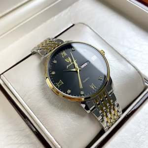Đồng Hồ Nam POEDAGAR T856 Chính Hãng Dây Kim Loại Mặt Tròn Đường Kính 42mm Theo Phong Cách Công Sở