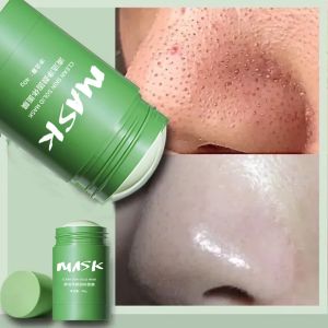 【BEST SELLER】Green Tea Mask stick gently apply to improve blackheads. blackhead peeling cream Clean pores solve blackheads peeling pimples shrink pores repair skin and add moisture to the skin. pimple remover Green tea face mask stick