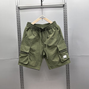 Quần Short Công Sở Mỏng Nhanh Khô Mùa Hè Cho Nam Quần Dài Năm Nút Khóa Kéo Rộng Rãi Ngoài Trời Quần Dài Thẳng Cạp Vừa Nhiều Túi