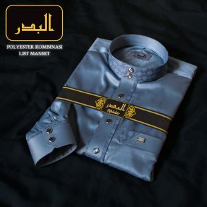 Jubah Gamis albadar poliester lengan manset