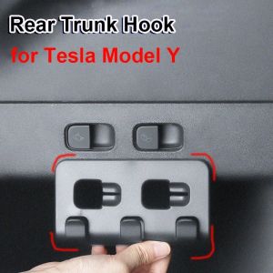 Rear Trunk Hook For Tesla Model Y 3 Storage Holder Bag Umbrella Water Bottles Trunk Grocery Bag Hook Hanger Interior Accessories