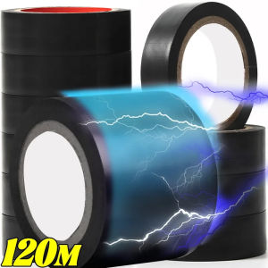 120m Băng keo điện đen không thấm nước nhiệt độ cao băng dán cách điện cho bảo vệ điện hộ gia đình ngoài trời quấn dây