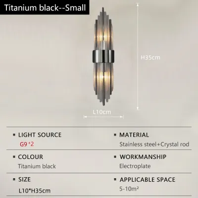 Luxury LED Wall Lamp Black Gold Wall Light Bedroom Bedside Living Room TV Background Wall Home Decor Staircase Hallway Lighting