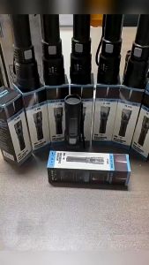 Senter Anti Air LED Rechargeable Zoom Flashlight with Baterai XHP50 USB Type-C Waterproof Outdoor