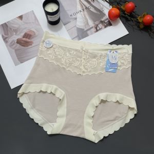 High Waist plus Size Womens Underwear Beleya 1986 Seamless Edge Napped Antibacterial Shorts Head Elastic Not Catching in Crotch