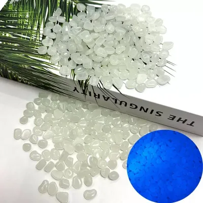 100-500pcs Glowing Garden Pebbles Glow in the Dark Non Toxic Reusable Luminous Stones For Garden Patio Aquarium DIY Decoration