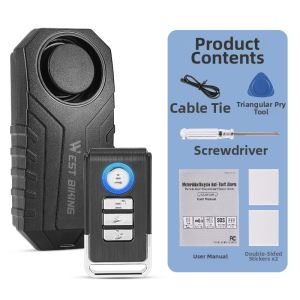 West Biking | Loud Bicycle Anti-theft Alarm Remote Control